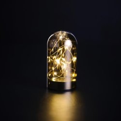 Funklende glaskuppel med timerfunktion - Fs i flere strrelser