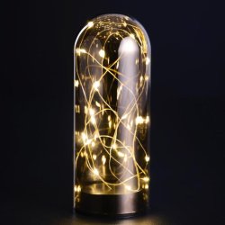 Funklende glaskuppel med timerfunktion - Fs i flere strrelser