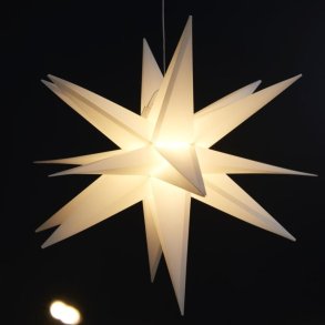 Foldbar 3D stjerne med timerfunktion - Inde/Ude - Stikkontakt