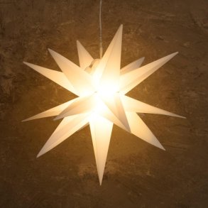 Foldbar 3D stjerne med timerfunktion - Til batteri - Inde/Ude