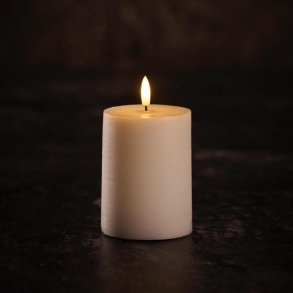 Autentisk bloklys med LED 3D flamme og timerfunktion - Vlg varianter