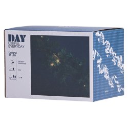 Lang granguirlande med LED - Timer - Vlg strrelse