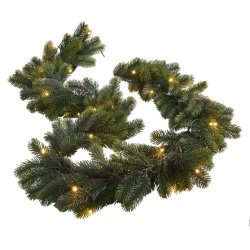 Granguirlande med 35 LED lys - Inde/Ude med timer 