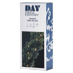 Granguirlande med 35 LED lys - Inde/Ude med timer 