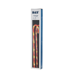 4 stk. LED juletokkest med timer - Indendrs og udendrs brug