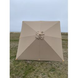 Luxparasoll fyrkantigt Str. 3x3M. Vlj frg - Vattentt + Dug har UV30+ solskydd. Modell: Milano