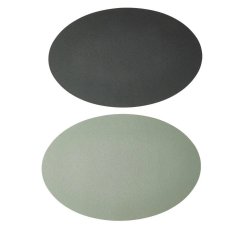 Dkkeserviet i ovalt design - Fremstillet i PU lder soft - Foldbar - 30x45 cm - Vlg farve