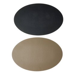 Dkkeserviet i ovalt design - Fremstillet i PU lder soft - Foldbar - 30x45 cm - Vlg farve