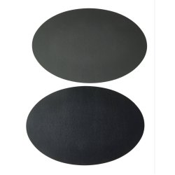 Dkkeserviet i ovalt design - Fremstillet i PU lder soft - Foldbar - 30x45 cm - Vlg farve