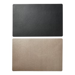 Dkkeserviet i klassisk rektangulrt design - PU lder soft - foldbar - 30x45 cm - Vlg farve