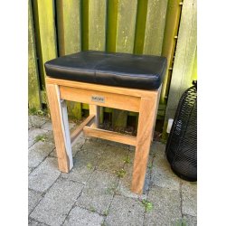 Sdehynde 40x40x5cm i sort eller cognac bffellder - vlg farve