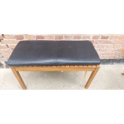 Bnkhynde 118x40x5cm i sort eller cognac bffellder