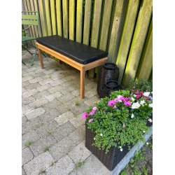 Bnkhynde 118x40x5cm i sort eller cognac bffellder