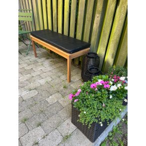 Bnkhynde 118x40x5cm i sort eller cognac bffellder