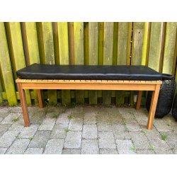 Bnkhynde 118x40x5cm i sort eller cognac bffellder