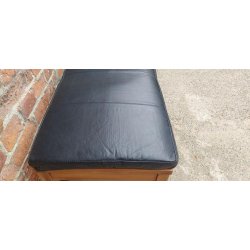 Bnkhynde 118x40x5cm i sort eller cognac bffellder