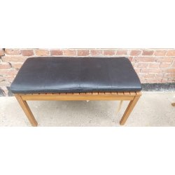 Bnkhynde 118x40x5cm i sort eller cognac bffellder