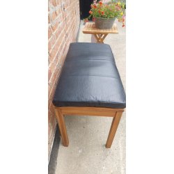 Bnkhynde 118x40x5cm i sort eller cognac bffellder