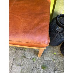 Bnkhynde 118x40x5cm i sort eller cognac bffellder