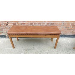 Bnkhynde 118x40x5cm i sort eller cognac bffellder