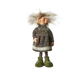 Juletrolde pige - med strikkjole - Vlg strrelse og farve