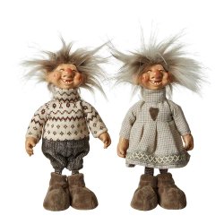 Juletrolde dreng - med striktrje og bukser - Vlg strrelse og farve