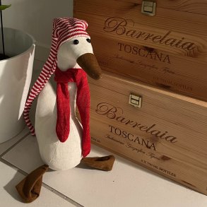 Juleand med hue og trklde - Vlg strrelse