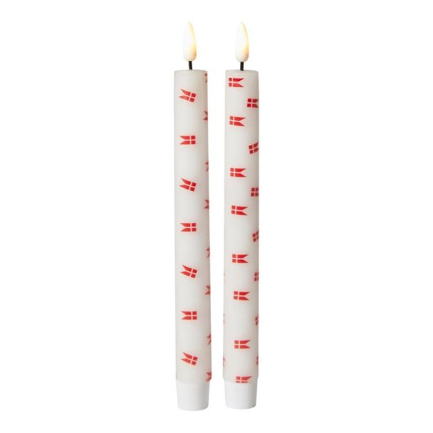 LED stagelys med flag - st af 2 stk.