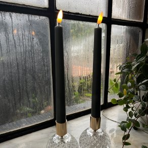 St af 2 stagelys med LED 3D flamme - Vlg farve 