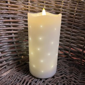 DACORE Bloklys med twinkle hvid - IP20 Batteriboks kun til indendrs brug. VLG STRRELSE!!