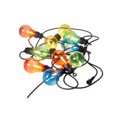 Partylights til parasol og andet. Skaber hygge om aftenen. Lavenergi LED kde - vlg farve p prene