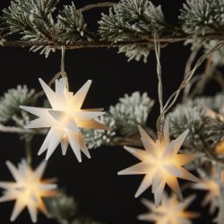 3D stjerne lyskde 10 LED - Batteri