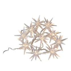 LED Stjerne lyskde - Batteri m. timer