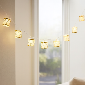 Lyskde med 10 LED trommer - Batteri