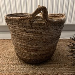 Kurve med hank. kb som st med 4 stk. eller enkeltvis - Ml: H51/39/33/19,5 - Natur