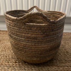 Kurve med hank. kb som st med 4 stk. eller enkeltvis - Ml: H51/39/33/19,5 - Natur