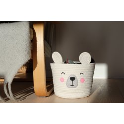 Sde bomuldskurve st med 3 stk. nuttede ansigter og sm rer - Fs i flere varianter!