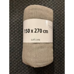 BREDYGTIGT sengetppe i bomuld fra Dacore. 220X240 cm. FLERE FARVER!!
