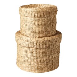 Kurv med lg st af 2 i forskellige strrelse. IDEELT KURVEST TIL OPBEVARING!!