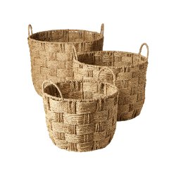 Kurv med hank st af 3. PERFEKTE OPBEVARINGSKURVE I FORSKELLIGE STRRELSER!!