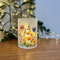 Dacore Cylinderglas Med 10 LED � Flere Varianter. HYGGELIG LED LYS I FLERE DESIGNS!!