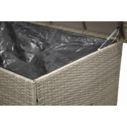 Vedligeholdelsesfri hyndeboks i UV-beskyttet polyrattan 150x100 cm - Model: Amazon - Vlg farve