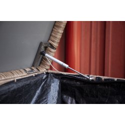 Vedligeholdelsesfri hyndeboks i UV-beskyttet polyrattan 150x100 cm - Model: Amazon - Vlg farve