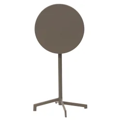 Sammenklappeligt barbord �60 cm i cappuccino � Stilrent st�bord til inde- og udebrug