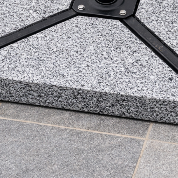 Viktplatta f�r parasoll Trekantig individuellt Gr� 21 kg