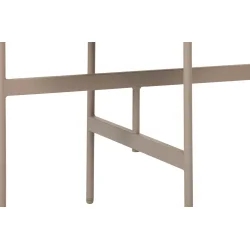 Eksklusivt lounges�t med bord fra ENVY i beige - Komfortable loungestole med All-weather hynder og UV-beskyttet polyrattan. Model Mille