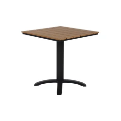 Lisa Caf�bord � 70�70 cm � Nonwood &amp; Aluminium - v�lg mellem farverne Natur eller Sand