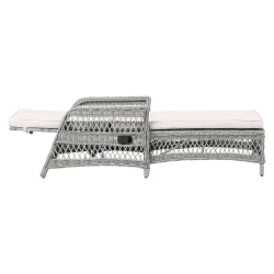 MODEL: VILA - solseng Komfortabel INKL. lux. all-weather hynde og justerbar ryg - B:73 cm x D:195 cm x H:54 cm 