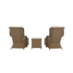 Loungest i UV-beskyttet polyrattan med all-weather hynder - Model: Vikelund - Vlg farve