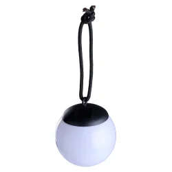 Solcelle h�ngende kugle �10 cm med varmt LED-lys og amorft solpanel